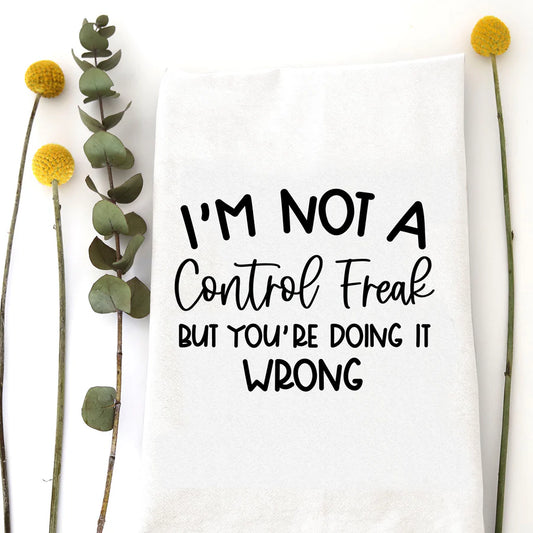Control Freak Tea Towel