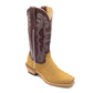 Fenoglio Havana Nubuck with Burgundy Cowboy Boot