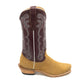 Fenoglio Havana Nubuck with Burgundy Cowboy Boot