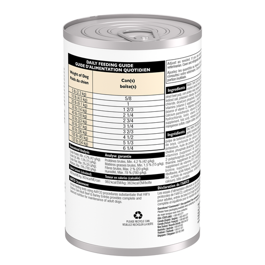 Hill's Science Diet Adult Beef & Barley Entrée Dog Food