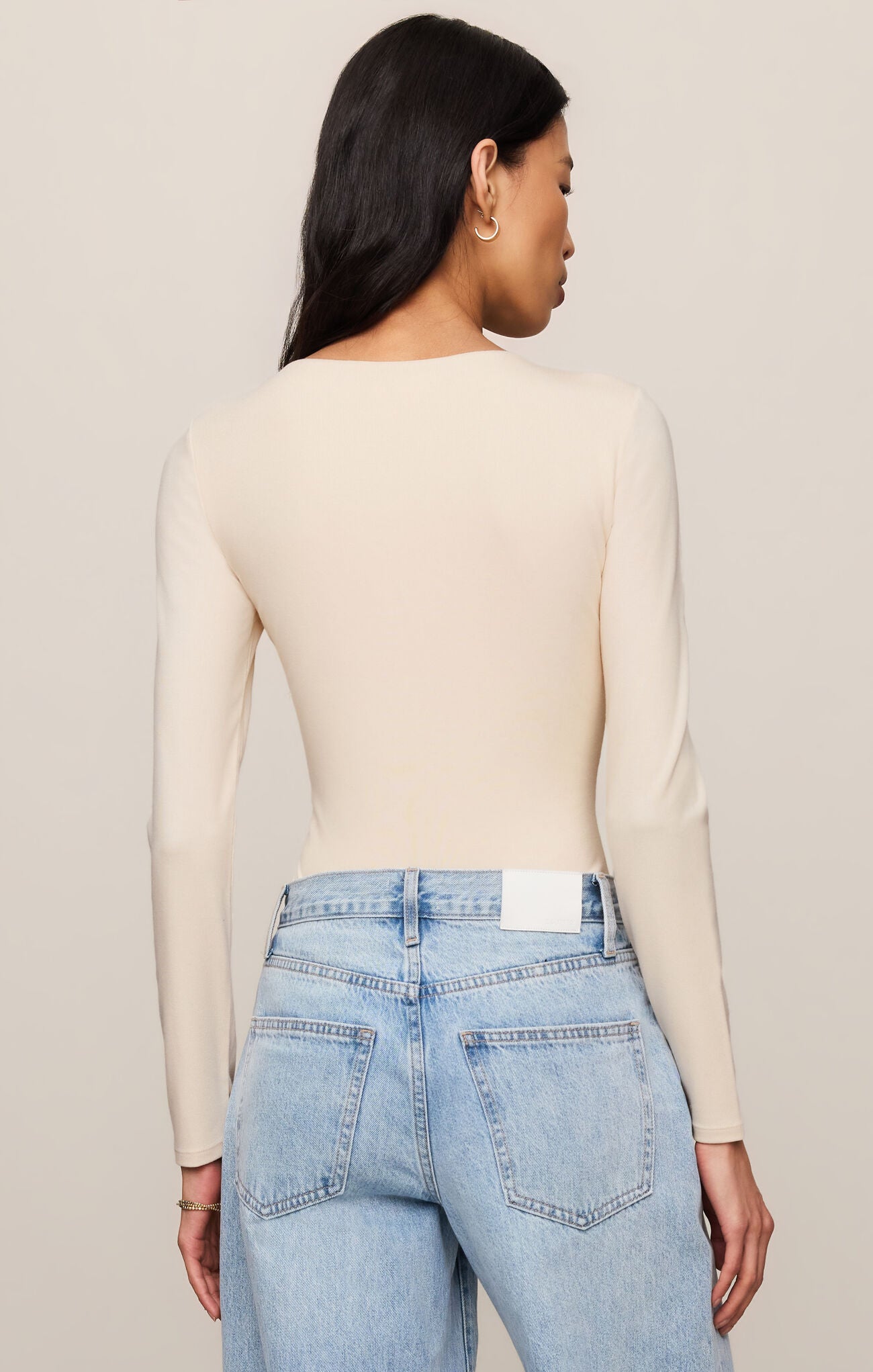 Z Supply Ginger Second Skin Bodysuit in Chalk
