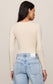 Z Supply Ginger Second Skin Bodysuit in Chalk