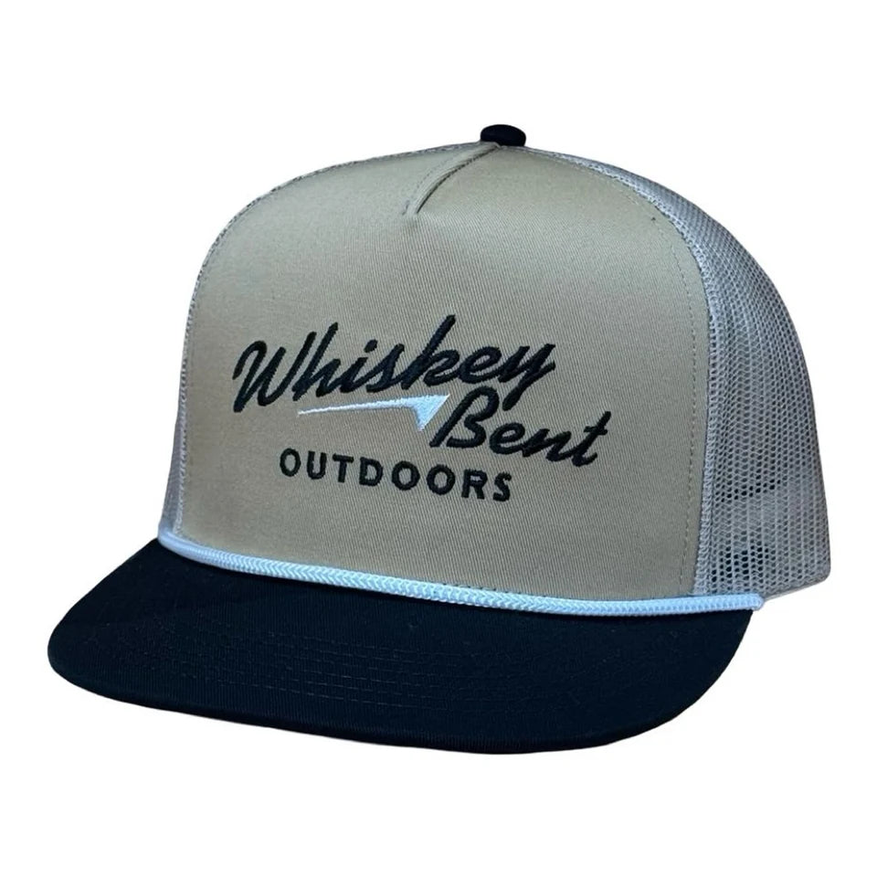 Whiskey Bent Hat Co. WB Outdoors Tan Trucker Hat