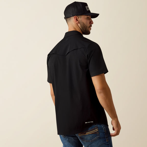Ariat FrontierTough VentTEK Western Fitted Snap Shirt in Black