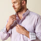 Ariat Wrinkle Free Solid Pinpoint Oxford Classic Fit Shirt in Rhapsody