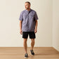 Ariat Printed Western VentTEK Classic Fit Snap Shirt in Dark Denim