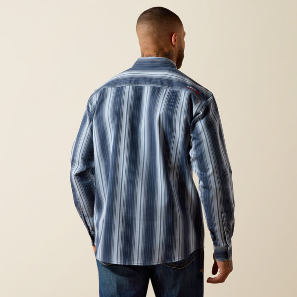 Ariat FR Carlton Snap Work Shirt in Navy