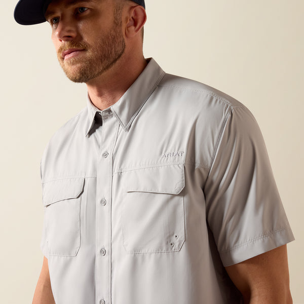Ariat VentTEK Outbound Classic Fit Shirt in Light Gray