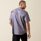 Ariat Printed Western VentTEK Classic Fit Snap Shirt in Dark Denim