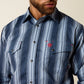 Ariat FR Carlton Snap Work Shirt in Navy