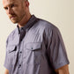 Ariat Printed Western VentTEK Classic Fit Snap Shirt in Dark Denim