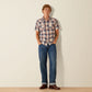 Ariat Retro Haines Fitted Snap Shirt in White Plaid