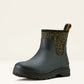 Ariat Kelmarsh Shortie Rubber Boot in Black & Ocelot Print
