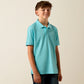 Ariat Youth AriatTEK Polo in Angel Blue