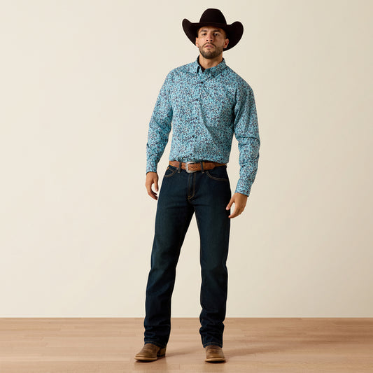 Ariat Phelps Classic Fit Shirt in Blue Elixir Paisley