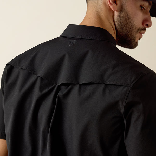 Ariat FrontierTough VentTEK Western Fitted Snap Shirt in Black