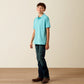 Ariat Youth AriatTEK Polo in Angel Blue