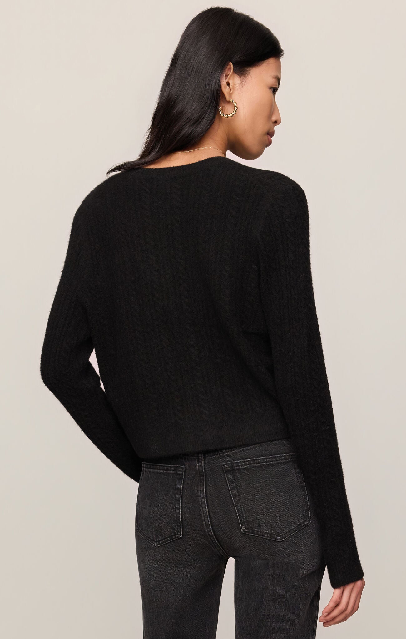 Z Supply Medina Cozy Cardigan in Black