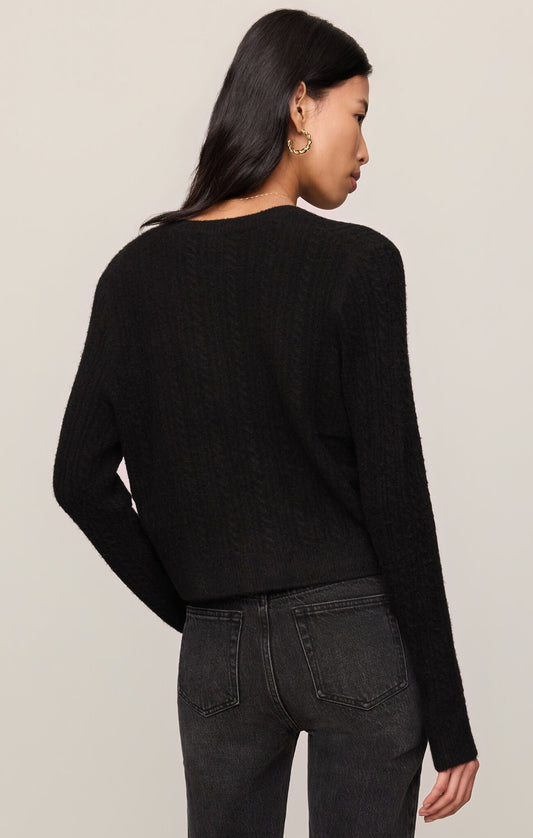 Z Supply Medina Cozy Cardigan in Black