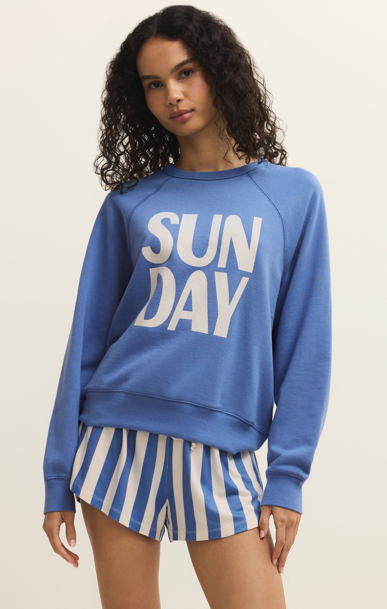 Z Supply Sunday Sweatshirt in Bayside