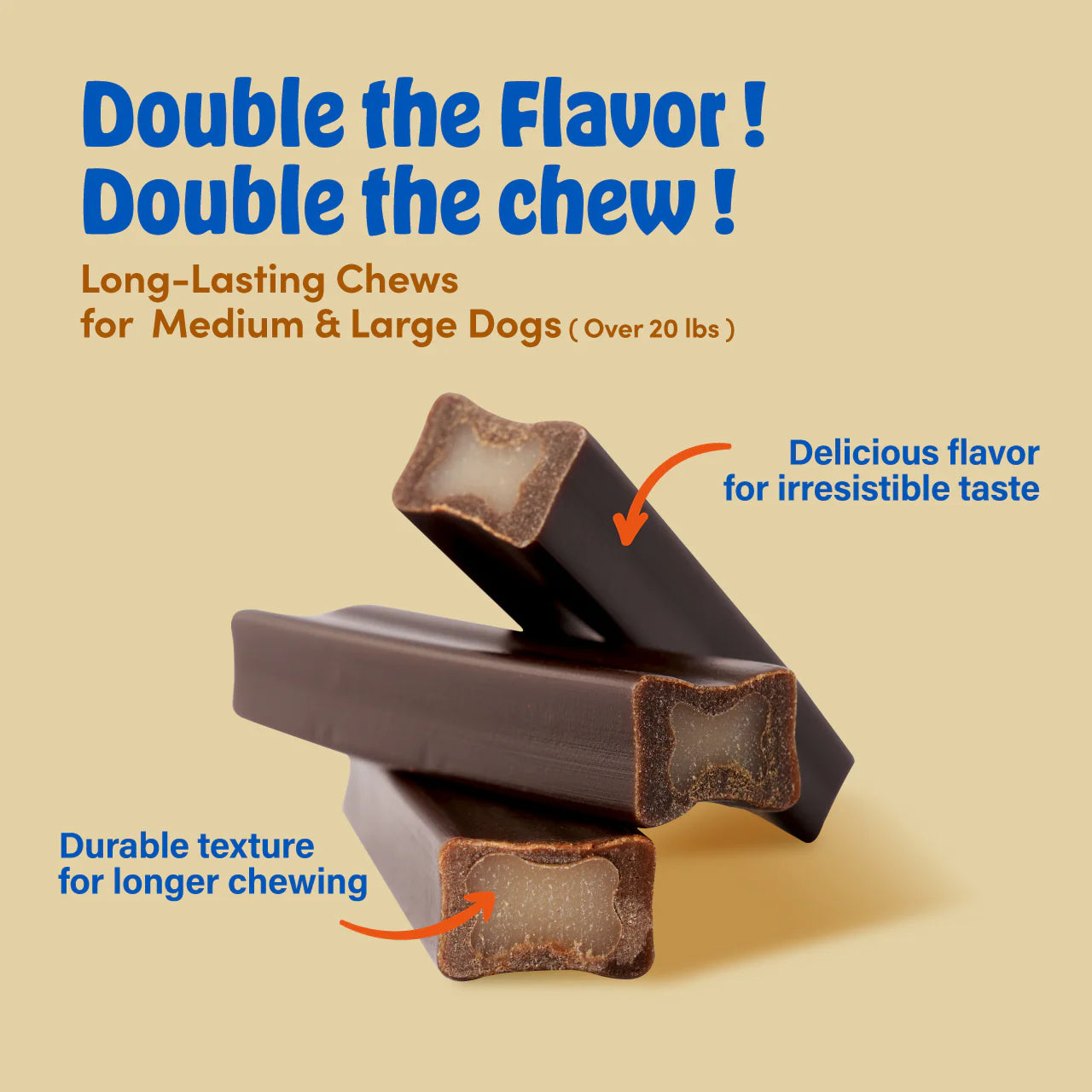 N-Bone Mega-Bone Long-Lasting Chew-Peanut Butter & Jelly Flavor