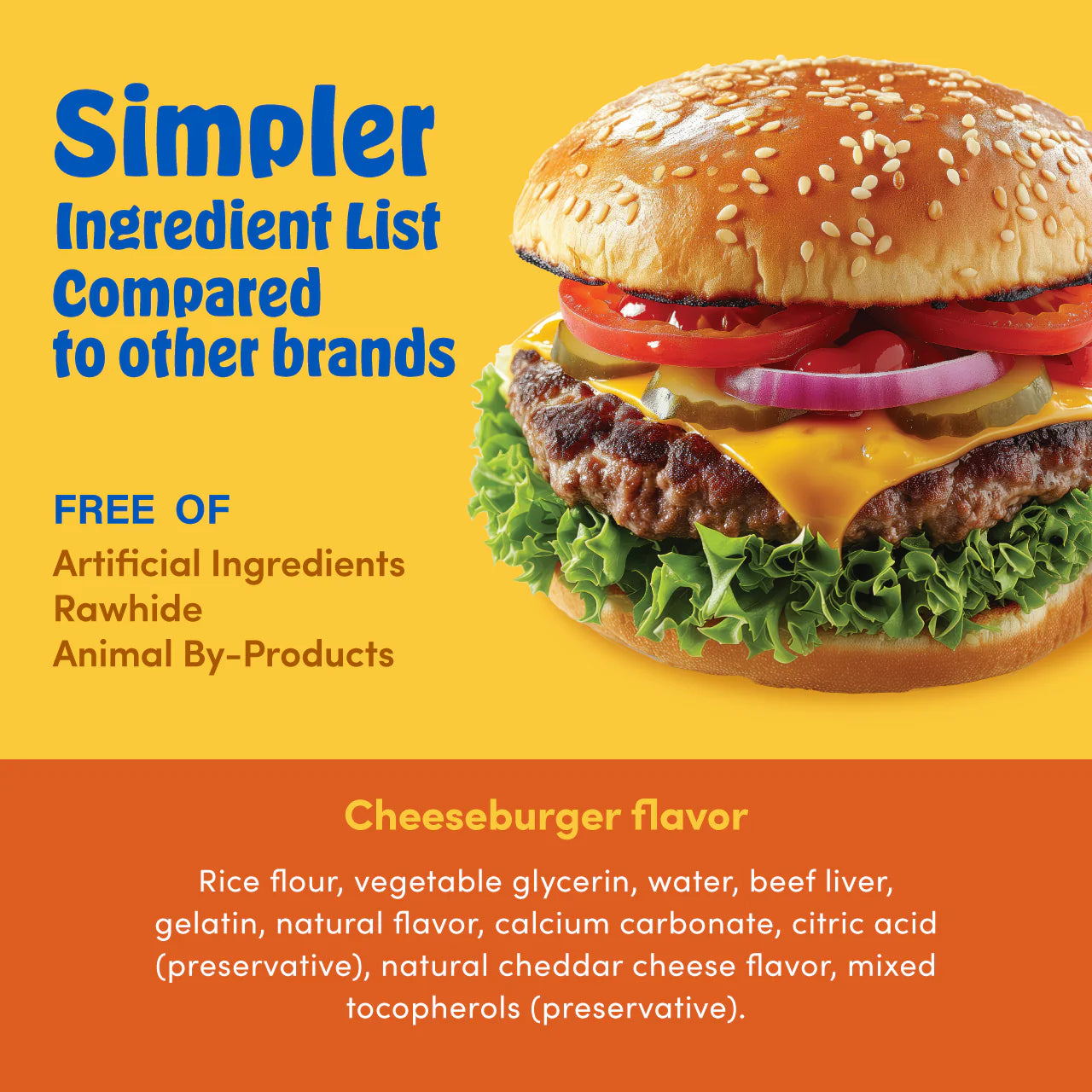 N-Bone Mega-Bone Single- Cheeseburger Flavor