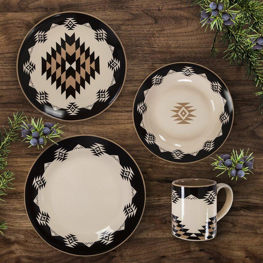 Paseo Road by HiEnd Accents Chalet Aztec 16 Piece Dinnerware Set
