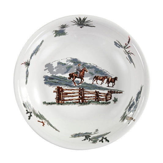 Paseo Road by HiEnd Accents Ranch Life Ceramic Serving Bowl