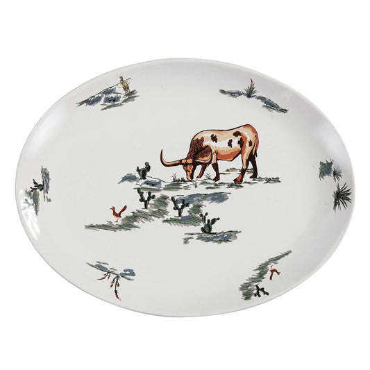 Paseo Road by HiEnd Accents Ranch Life Ceramic Serving Platter