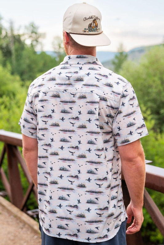 Burlebo Performance Button Up Duck Hunt Shirt