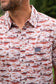 Burlebo Performance Button Up Mountain Range Shirt