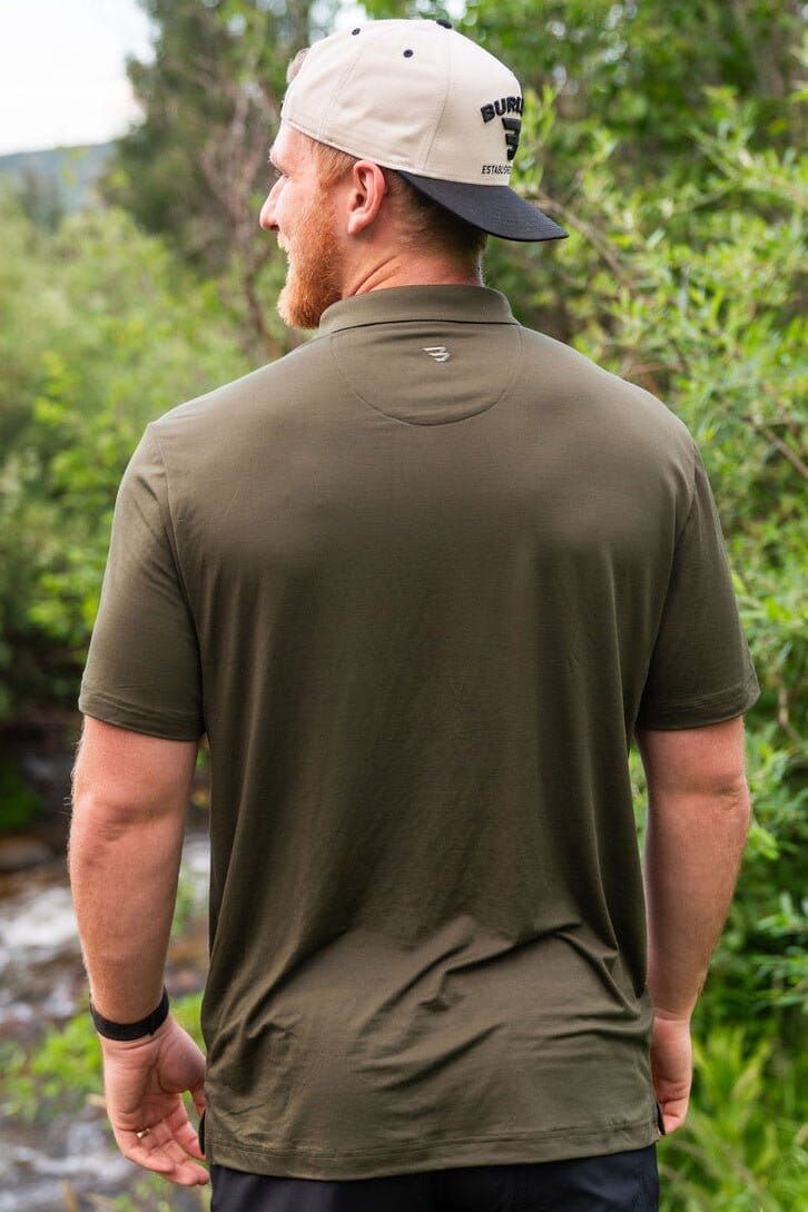 Burlebo Performance Polo in Mallard Green