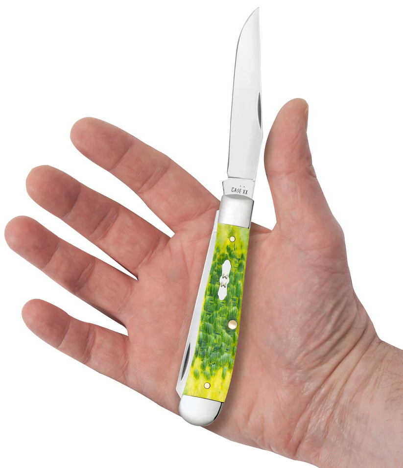 Case Peach Seed Jig Green Apple Bone Trapper