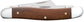 Case Smooth Chestnut Bone Medium Stockman