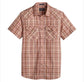 Pendleton Mens Short Sleeve Frontier Shirt RustIvoryPlaid XL