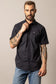 Kimes Rio Short Sleeve Dress Shirt in Black