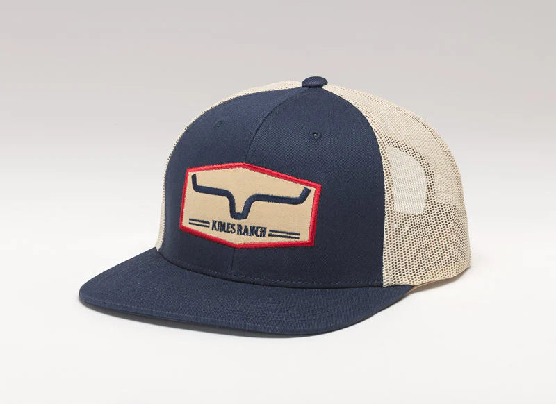 Kimes Ranch Replay Trucker Hat in Navy