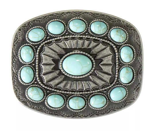 Blazin Roxx Turquoise Stone Belt Buckle