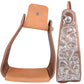 Cashel Aluminum Engraved 3" Deep Slanted Stirrup