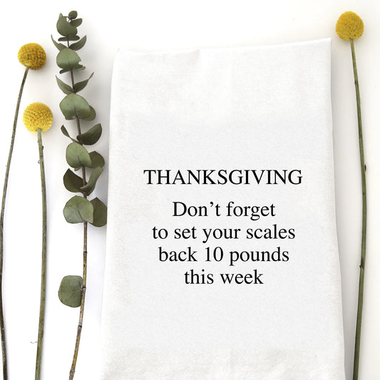 Set Your Scales Back Tea Towel