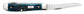 Case Pocket Worn Peach Seed Jig Mediterranean Blue Bone Mini Trapper