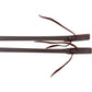 Martin Saddlery Split Reins 5/8-inch Thick Tied Ends with Double Stitched Light Latigo