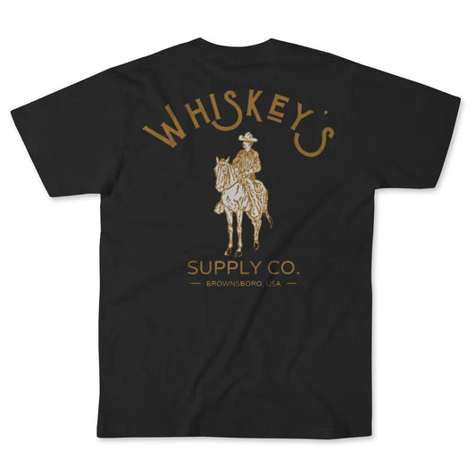 Whiskey Bent Hat Co. Supply Co T-Shirt in Black