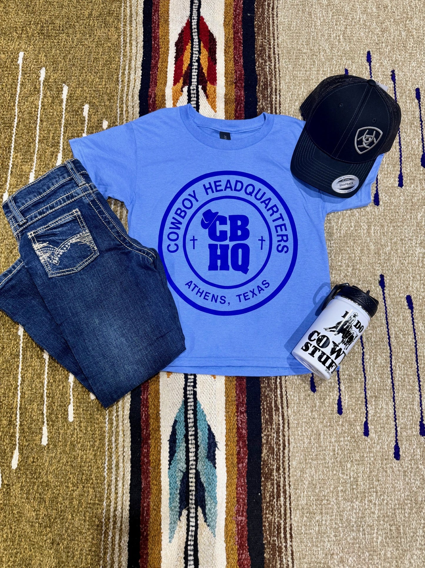 Youth CBHQ Tee in Blue