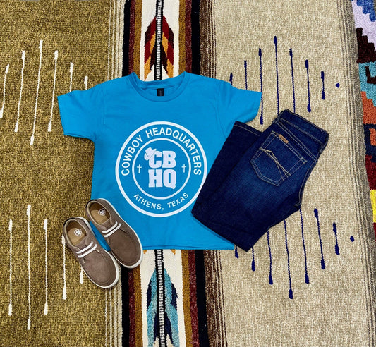 Youth CBHQ Tee in Teal