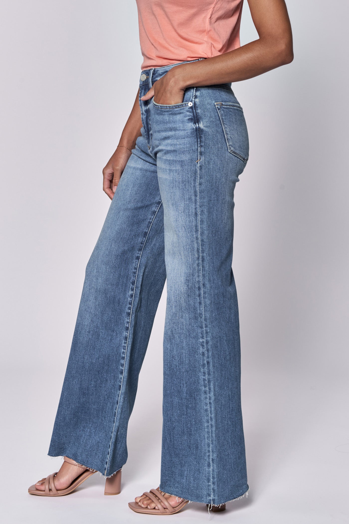 Dear John Fiona Wide Leg Jean in Natal