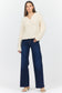 Dear John Dreya V-Neck Long Sleeve Sweater in Cream