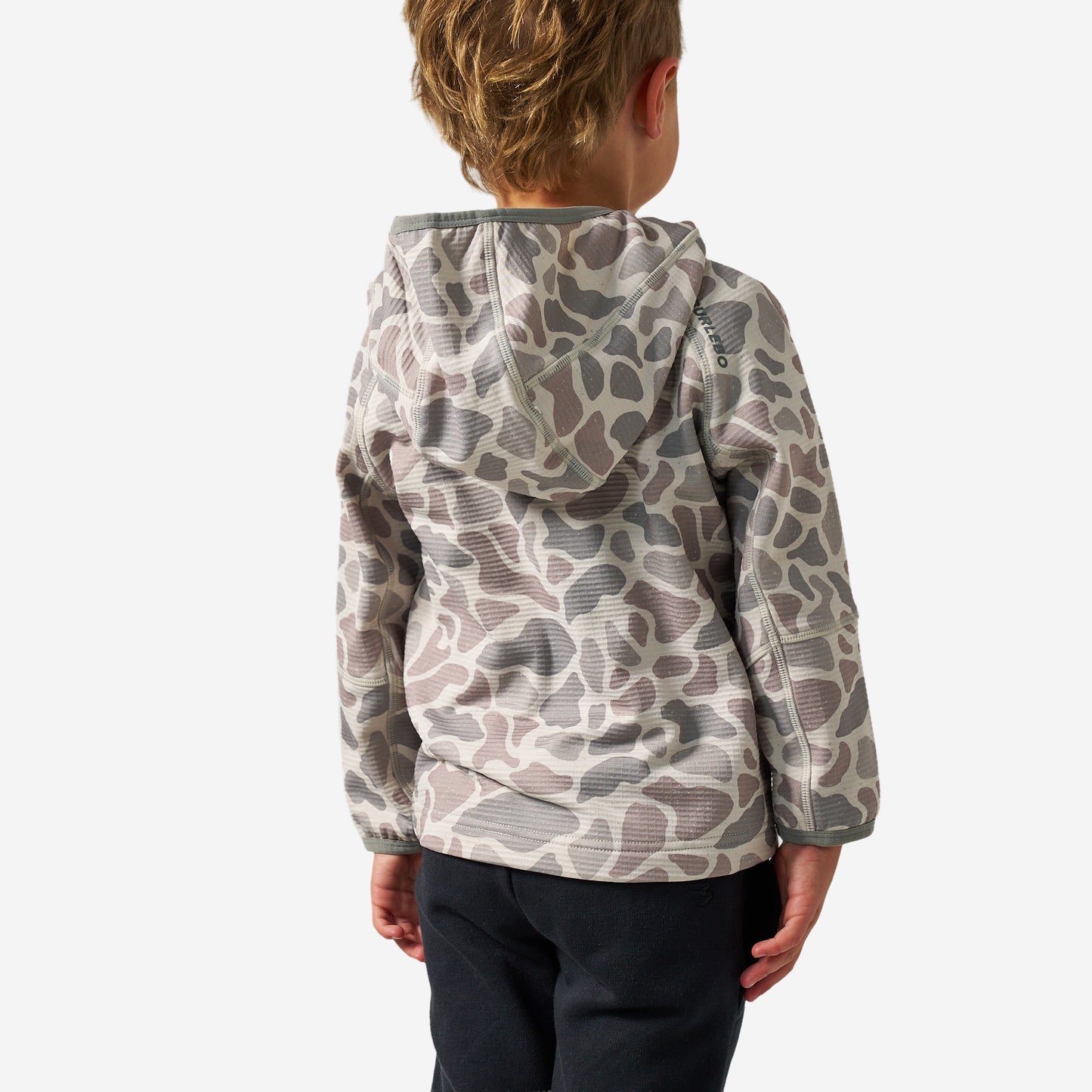 Burlebo Youth Blaze Tech Quarter Zip in Classic Deer Camo