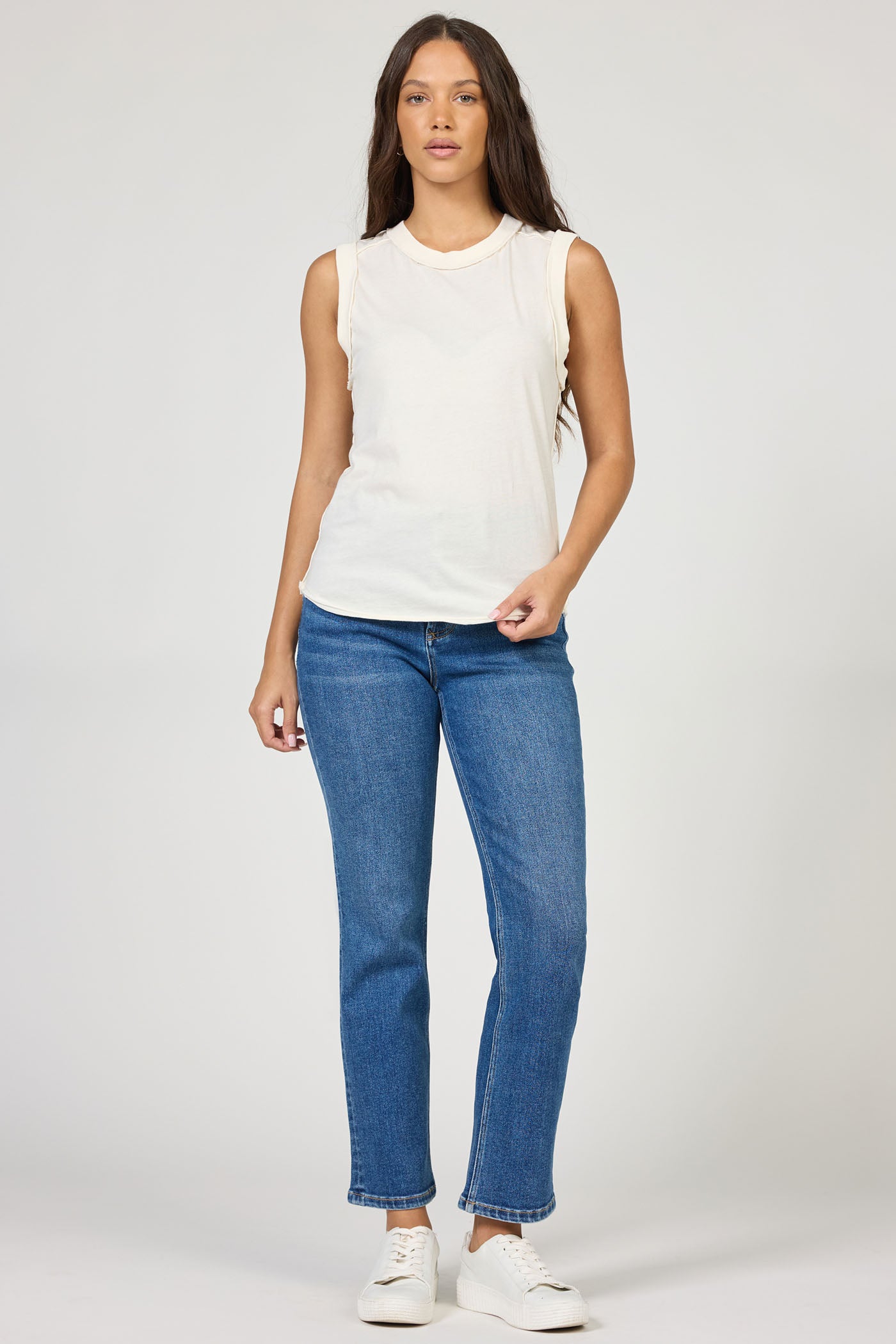 Dear John Zo Top in Egret