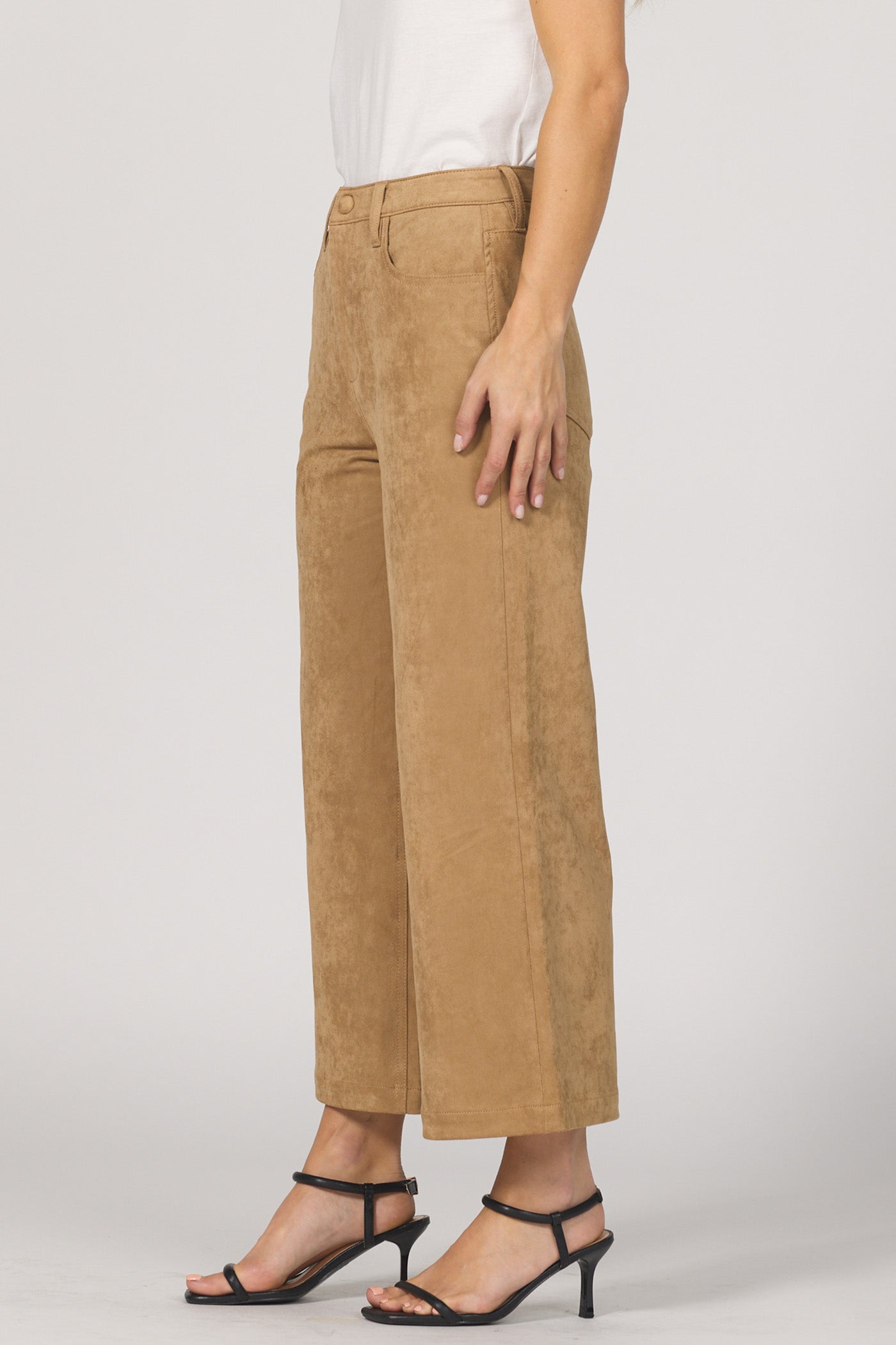 Dear John Audrey Wide Leg Pant in Toffee